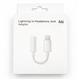 Переходник AUX, Jack 3,5mm на Lightning, белый