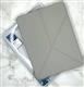 Чехол-книга WiWU Classic Case для планшета Ipad Pro 11 2024 силиконовый, бархат внутри, крышка-подставка, серая
