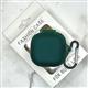 Силиконовый чехол для Samsung Galaxy Buds FE Fashion Case тонкий, с карабином, в упаковке, темно-зеленый