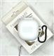 Силиконовый чехол для Samsung Galaxy Buds Livo/Pro 2 Fashion Case тонкий, с карабином, в упаковке, белый