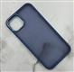 Задняя крышка Iphone 15 Pro прозрачно-матовая, серо-голубая