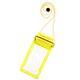 Водонепроницаемый чехол-блистер для телефонов со шнурком на шею с липучкой, желтый