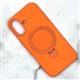 Задняя крышка Iphone 16 Revole Mix&Ring матовая, MagSafe-подставка, в тех.паке., оранжевая
