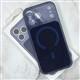 Задняя крышка Iphone 17 Clear Case MagSafe+Camera Control, силиконовая защита камеры, синяя