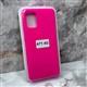 Силиконовый чехол Huawei Nova 11i silicone case T бархат внутри, без логотипа, ярко-розовый