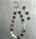 Обвес на сумку бусы бордовые, №51