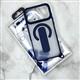 Задняя крышка Iphone 13 SkyArmor FLEX STAND матово-прозрачная, с подставкой и креплением под шнурок, MagSafe, синяя
