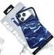 Задняя крышка Iphone 17 Air KNIT PHONE под карбон с MagSafe, в коробке, синие волны