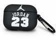 Силиконовый чехол для Air Pods PRO фигурный, утолщенный, с карабином, Jordan 23 черный