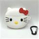 Силиконовый чехол для Air Pods PRO 3 фигурный, утолщенный, с карабином, Hello Kitty