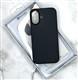 Силиконовый чехол Iphone 16 Pro Max MAXORA ультратонкий, матово-прозрачный, под карбон, черный
