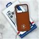 Задняя крышка Iphone 16 SB Polo Racquet Club, под кожу рептилии, бархат внутри, в коробке, коричневая