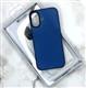 Силиконовый чехол Iphone 16 Pro Max MAXORA ультратонкий, матово-прозрачный, под карбон, синий