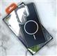Задняя крышка Samsung Galaxy S26 Ultra NEW CASE пластиковая, прозрачный силиконовый борт с MagSafe, камера-подставка, черная