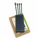 Аккумулятор внешний Solar Energy 50000mAh заряд от солн. батари, порты USB/micro USB/Type-C, встроенный кабель USB/micro USB/Type-C/Lightning, зеленый