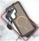 Задняя крышка MOBILE CASE Samsung Galaxy S26 под кожу, металлический MagSafe, бархат внутри, бежевая