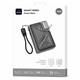 Аккумулятор внешний WiWU KNIGHT SERIES 10000mAh, 35W, беспровод. зарядка, порты USB/Type-C/Lightning, встр. кабель Type-C/Lightning (Wi-P057), черный
