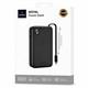 Аккумулятор внешний WiWU ROYAL 10000mAh, LED Display, 22,5W, порты USB/Type-C, встроенный кабель Type-C (Wi-P047), черный