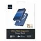 Аккумулятор внешний WiWU ULTRA THIN MAGNETIC 10000mAh, LED индикатор, 20W, MagSafe, порты USB/Type-C (P32-1), восход луны