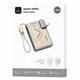 Аккумулятор внешний WiWU KNIGHT SERIES 10000mAh, 35W, беспровод. зарядка, порты USB/Type-C/Lightning, встр. кабель Type-C/Lightning (Wi-P057), белый