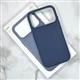 Задняя крышка Iphone 11 TechWoven Case прорезиненный с MagSafe, в коробке, синяя
