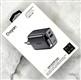 Блок питания сетевой Qayan 1 USB + 1 Type-C, 50W, со встроенным кабелем Type-C, (QHC-195), черный