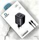Блок питания сетевой Qayan 1 USB + 1 Type-C, 25W, с кабелем Type-C to Type-C, 1.2M (QHC-144), черный