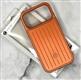 Задняя крышка Iphone 16 Pro Max Skin feel phone ребристая поверхность, М, оранжевая