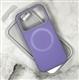 Задняя крышка CASE Phone Case Iphone 12 матово-прозрачная с MagSafe, бархат внутри, сиреневая