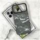 Задняя крышка Iphone 17 Pro Max MOBILE CASE под карбон, металл. окантовка камеры, с MagSafe, серые волны
