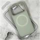 Задняя крышка CASE Phone Case Iphone 12 матово-прозрачная с MagSafe, бархат внутри, светло-зеленая