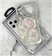 Задняя крышка Iphone 17 Pro Max Fashion Case перламутровая, с MagSafe, стразы вокруг камеры, разноцветная