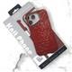 Задняя крышка Iphone 17 Pro Max KNIT PHONE под карбон с MagSafe, в коробке, красные звезды