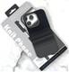 Задняя крышка Iphone 17 Air KNIT PHONE под карбон с MagSafe, в коробке, черная в серую полоску