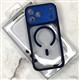 Задняя крышка CLASSIC Iphone 16 Pro прозрачная с MagSafe, силиконовый борт под кожу, в коробке, синяя