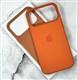 Силиконовый чехол Iphone 17 Pro Max SILICONE CASE с MagSafe+Camera Control, анимация, с логотипом, оранжевый