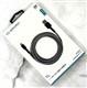 Кабель USB MONARH для Lightning, 2.4A, 2M, плетеный (Z-SERIES), черный