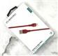 Кабель USB MONARH для Lightning, 2.4A, 1.2M (R-SERIES), красный