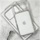 Задняя крышка Iphone 17 Pro Max Clear case с MagSafe + анимация, с лого, открытый низ, в коробке, белая