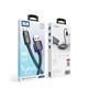 USB кабель Earldom EC-187M для micro, 2.4A,нейлон, черный