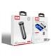 Блок питание USB (авто) Earldom ES-CC21 с кабелем для iPhone, удлиненный корпус, USB выход, серебро