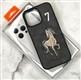 Задняя крышка Iphone 17 Pro Tadagee SB Polo Racquet Club лошадь, 7 серая