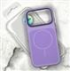 Силиконовый чехол Iphone 17 Case Phone Case металл. оконтовка камеры, MagSafe, бархат внутри, светло-фиолетовый
