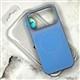 Силиконовый чехол Iphone 17 Case Phone Case металл. оконтовка камеры, MagSafe, бархат внутри, голубой