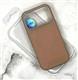 Силиконовый чехол Iphone 17 Case Phone Case металл. оконтовка камеры, MagSafe, бархат внутри, слоновая кость