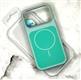 Силиконовый чехол Iphone 17 Case Phone Case металл. оконтовка камеры, MagSafe, бархат внутри, бирюзовый