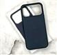 Задняя крышка Iphone 17 Pro Max Leather Case под кожу, с анимацией, с логотипом, в упаковке, синяя