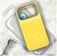 Силиконовый чехол Iphone 17 Case Phone Case металл. оконтовка камеры, MagSafe, бархат внутри, желтый