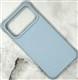 Силиконовый чехол CASETiFY Iphone 17 Pro Max плотный Soft touch, MagSafe, противоударный, бархат внутри, в блистере, голубой