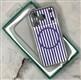 Задняя крышка New Case Iphone 17 Pro Max ребристый рисунок, матовая с MagSafe, в коробке, фиолетовая